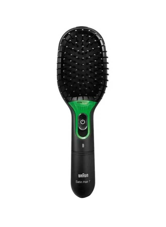 BRAUN Portable Satin 7 Hair Brush Black/Green 4.4 x 2.8 x 6.4inch - Image 2