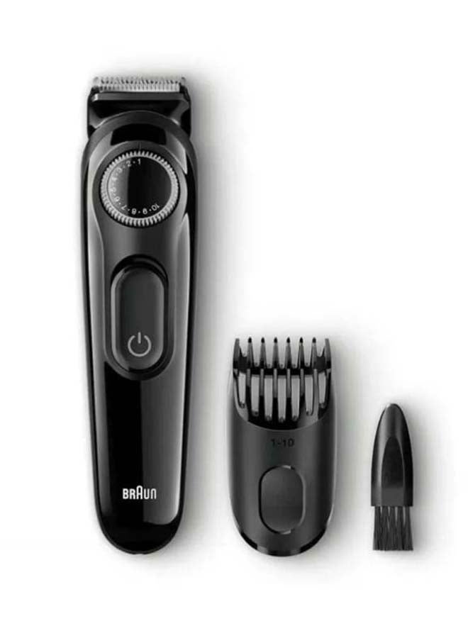 BRAUN - Beard Trimmer With Precision Dial And Comb Black - Image 1