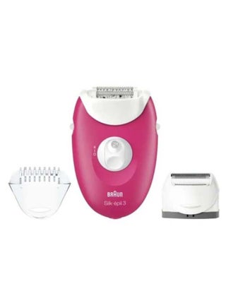Silk Epil 3 3-410 Corded Hair Epilator Pink/White - v1630056009/N27457020A_1