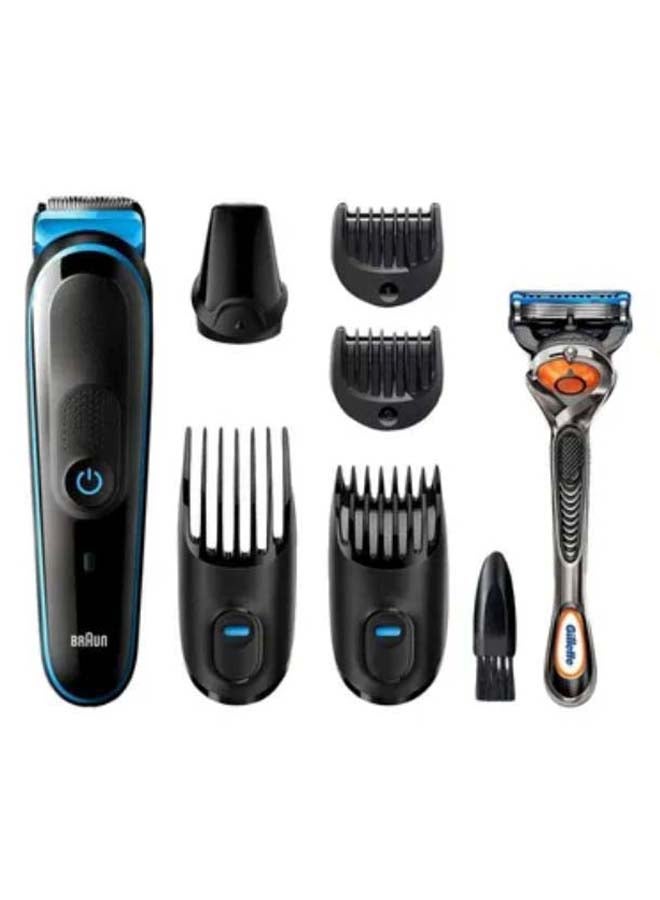 BRAUN 7-In-1 Beard Trimmer And Hair Clipper Black/Blue - Image 1