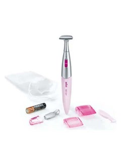 BRAUN Silk Epil Beauty Styler Trimmer Fg1100 - With High Precision And Bikini Shaping Heads Pink 4*7cm  - Image 1