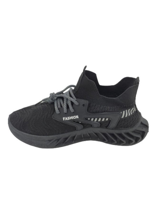 Generic Men's Athletic Lightweight Trainers Black  - Image 4