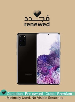 Samsung Renewed - Galaxy S20 Plus Single SIM Cosmic Black 8GB RAM 128GB 4G LTE  - Image 1