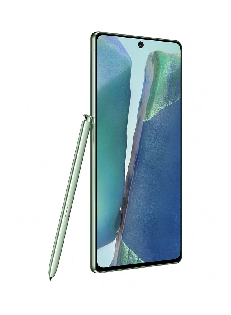 سامسونج - Renewed - Galaxy Note20 Dual SIM Mystic Green 8GB RAM 256GB 4G LTE - UAE Version - Image 1