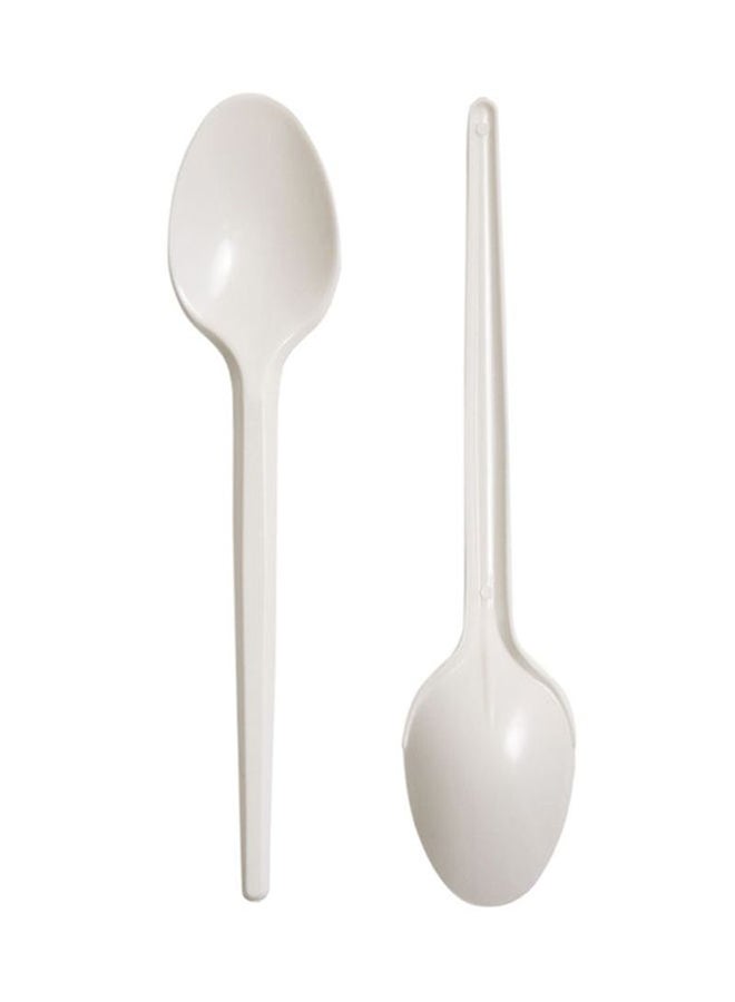 Hotpack - 50-Piece Plastic Spoon White - Image 1