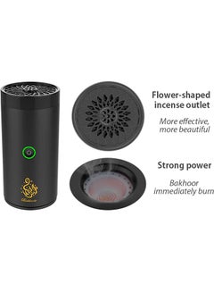 USB Type-C Power Rechargeable Incense Burner Black 14x7x7cm - v1630064376/N50509505A_3