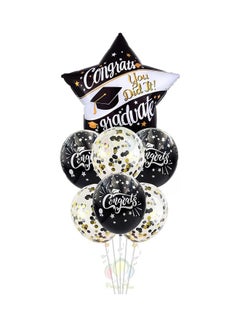 Party Time 7-Piece Congrats Graduate You Did It Balloons Set 12-18Inch 