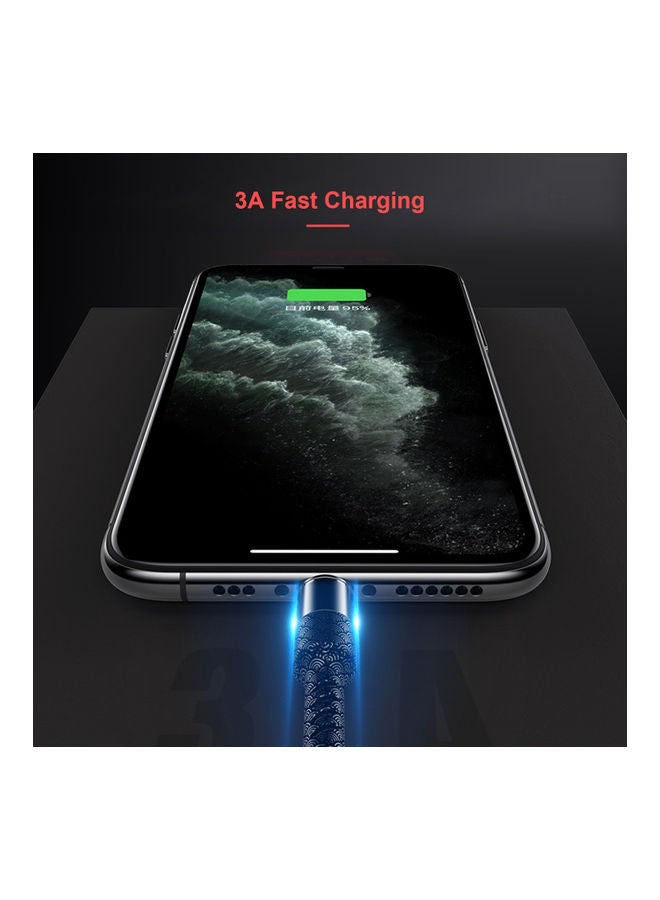 3-IN-1 USB Charging Cable Multi Charger Line Type C Micro USB Connector Silver - Image 5