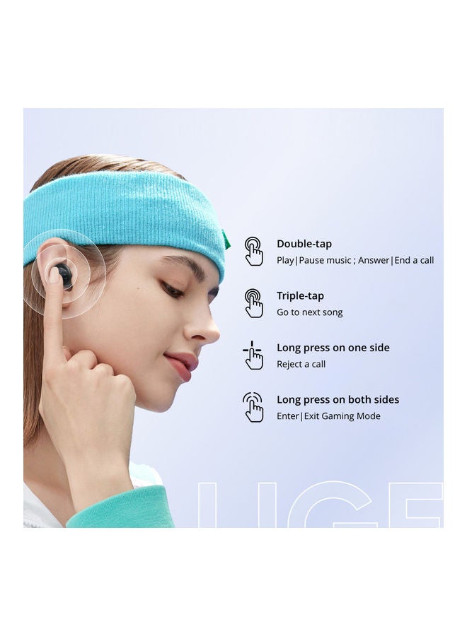 ريل مي Q2 True Wireless Stereo BT5.0 Earphones Black  - Image 2