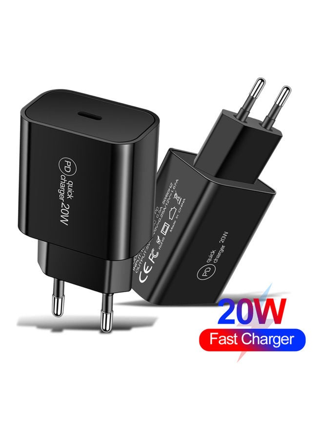 محول شاحن سريع بقدرة 20 وات. أسود - Image 3