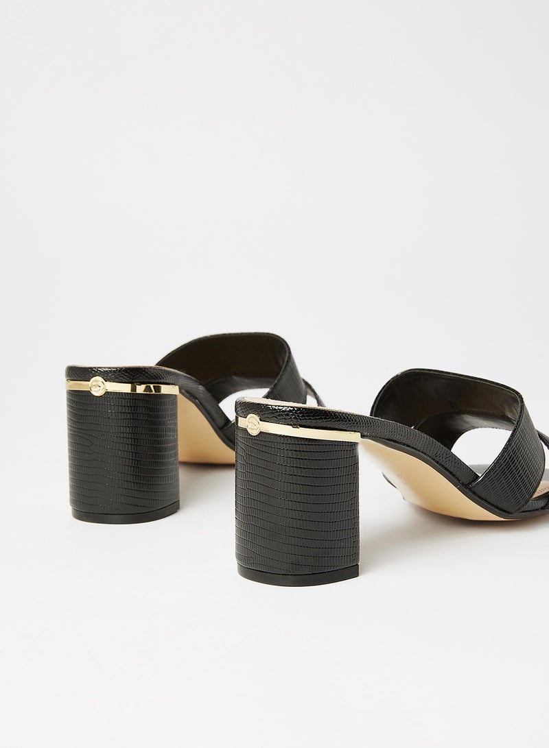 Dune LONDON - Merlotte Di Block Heel Sandals Black - Image 1