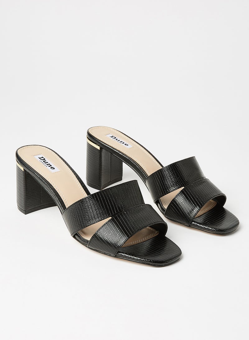 Dune LONDON - Merlotte Di Block Heel Sandals Black - Image 1
