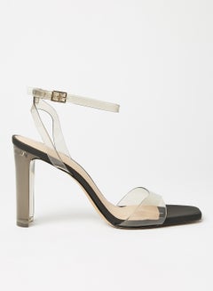 ALDO Miracia Ankle Strap Heels Black/Clear  - Image 1