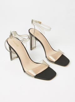 ALDO Miracia Ankle Strap Heels Black/Clear  - Image 2