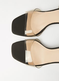 ALDO Miracia Ankle Strap Heels Black/Clear  - Image 4