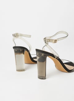 ALDO Miracia Ankle Strap Heels Black/Clear  - Image 3