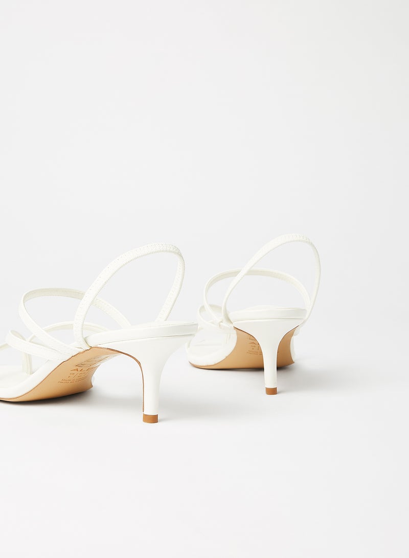 ALDO - Radwell Kitten Heel Sandals White - Image 1