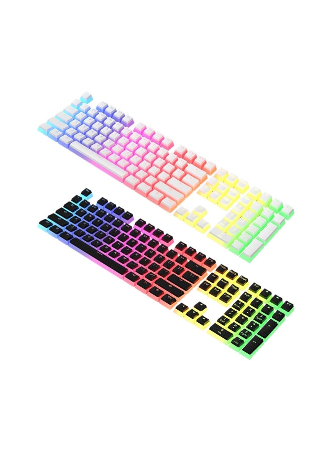 Ajazz PBT 108 Keys Pudding Keycap Set White  - Image 4