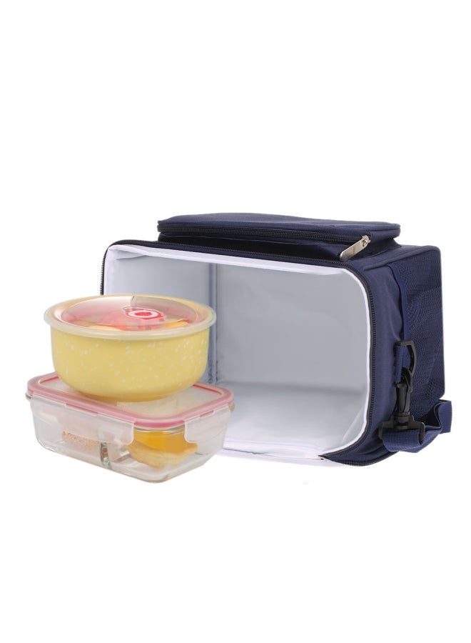 Insulated Lunch Bag Blue 22x24x17.5cm