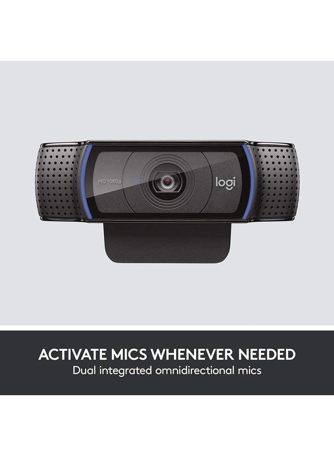 Logitech C920e Business 1080P HD Webcam Black - Image 3