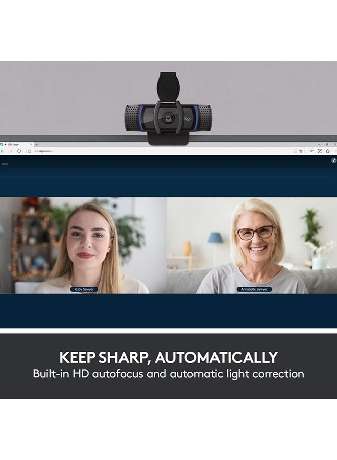 Logitech C920e Business 1080P HD Webcam Black - Image 4