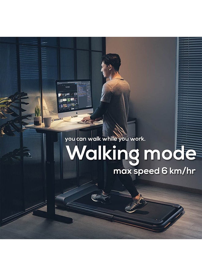 Sparnod Fitness - STH-3050 1.25 HP Peak Motorized Under Desk Walking Pad Treadmill for Home Use Pre-Installed with Interactive LED Display, Foot Sensing Speed Control, Remote and App Contro 1075x218x773mm - Image 1