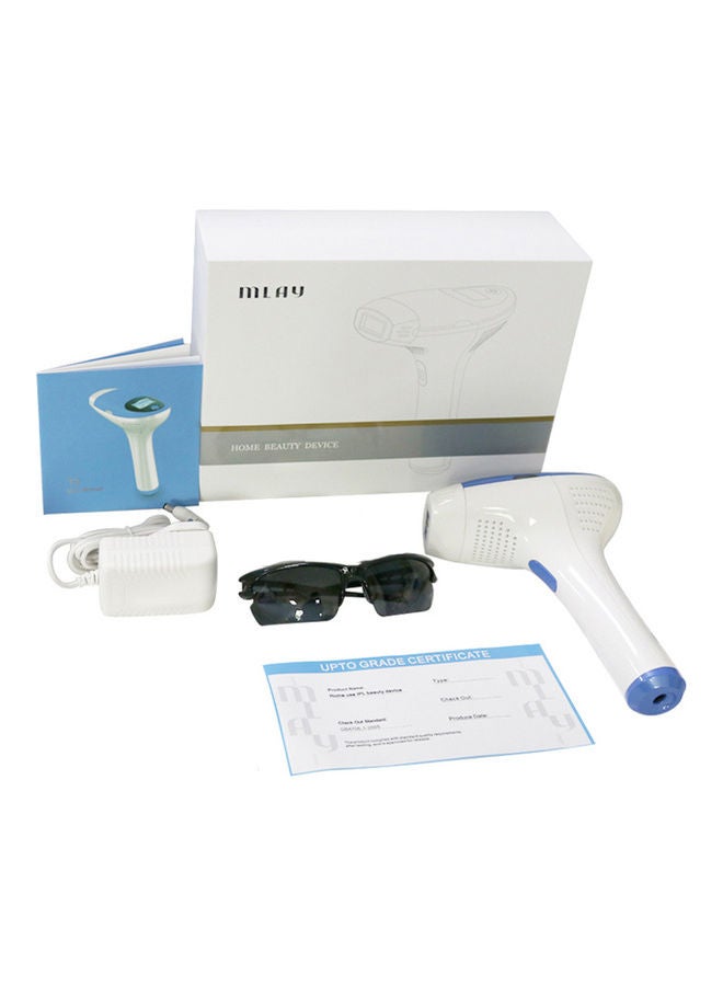 MLAY - Permanent Laser Hair Removal Device Blue/White - Image 1