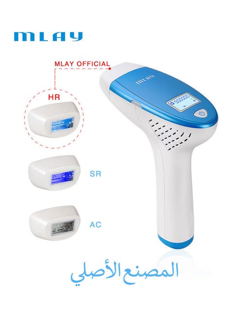 جهاز إزالة الشعر بالليزر بتقنية الليزر النبضي أبيض/ أزرق