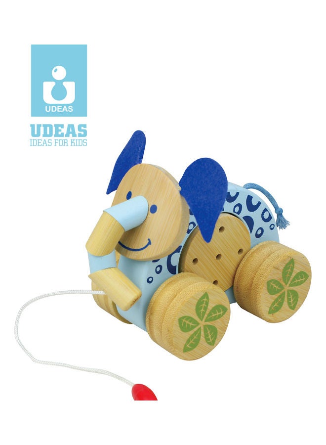 Bamboo Elephant Pully Car One Size