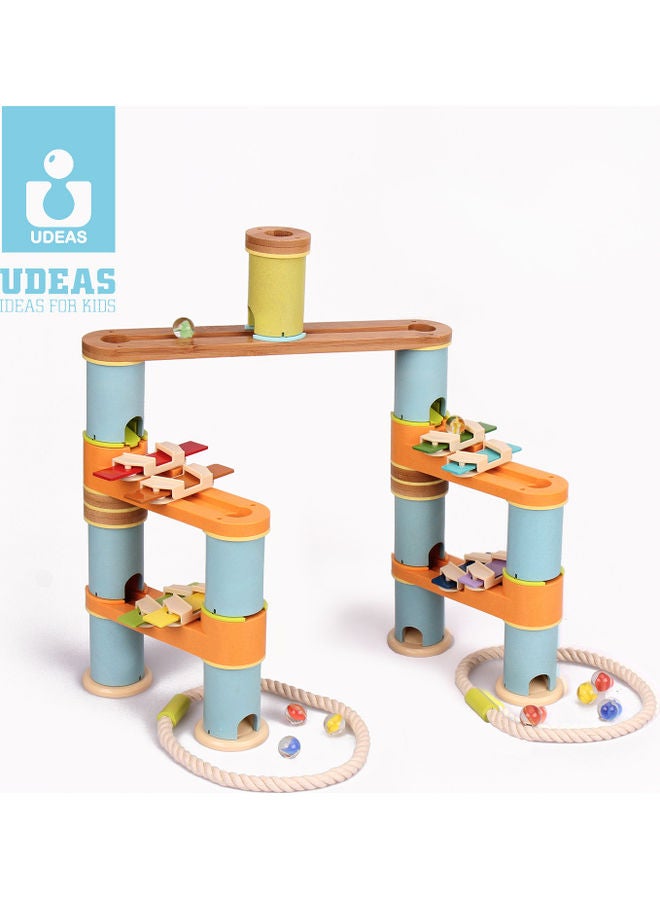 UDEAS Bamboo Marble Run Set One Size - Image 1