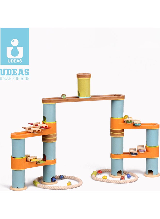 UDEAS Bamboo Marble Run Set One Size - Image 4