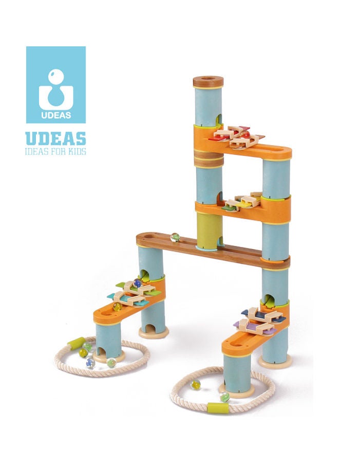 UDEAS Bamboo Marble Run Set One Size - Image 5