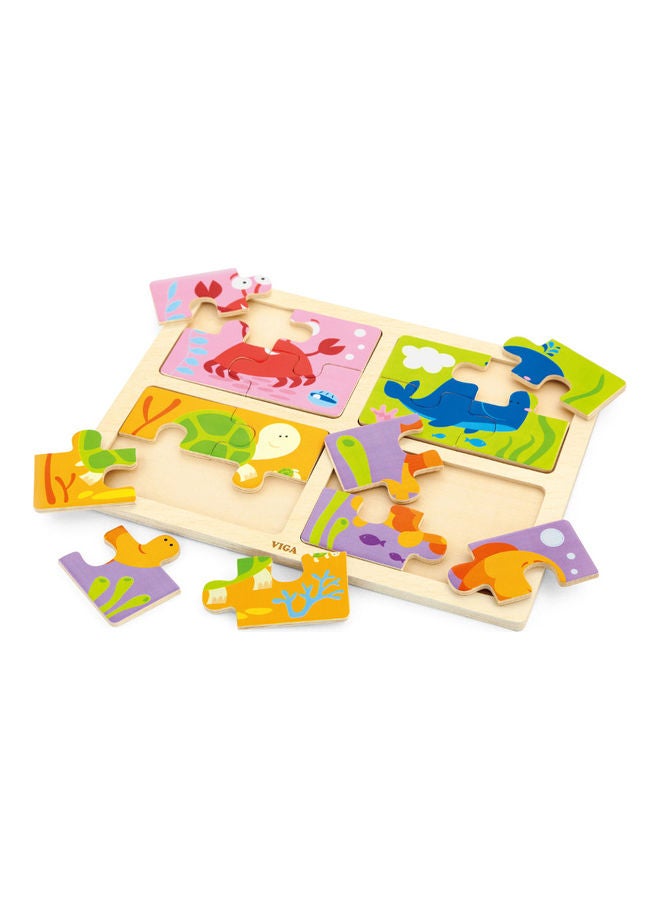 Viga 4-In-1 Wooden Puzzle Set - Image 2