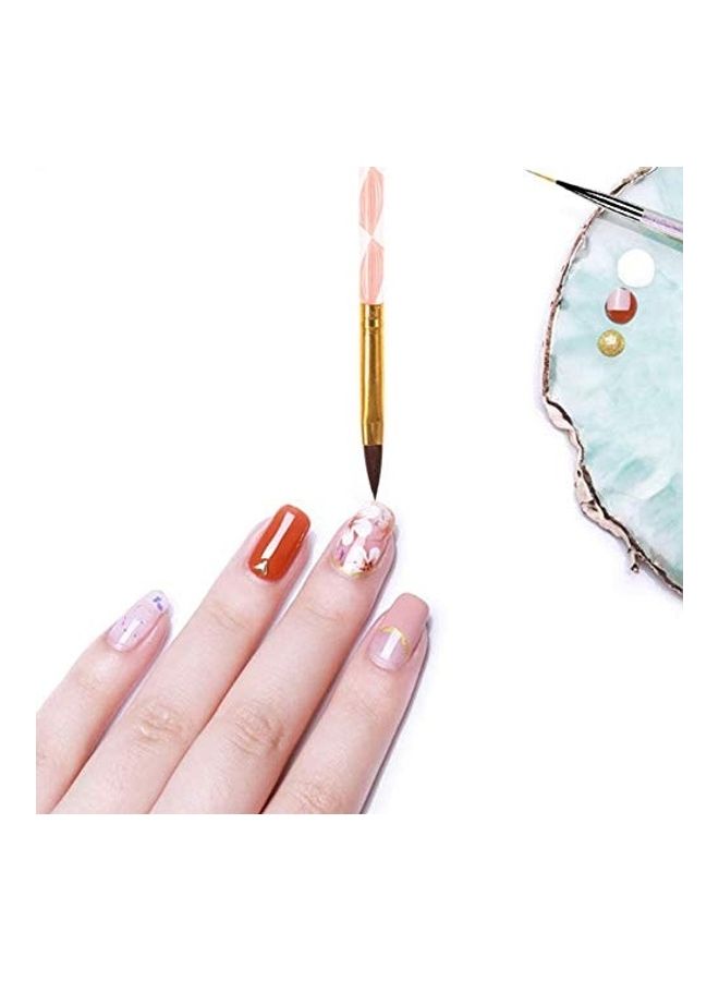 مجموعة فرش من الأكريليك لتزيين الأظافر من 5 قطع متعدد الألوان - Image 4