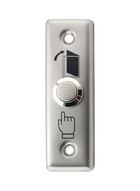 Exit Door Button Silver