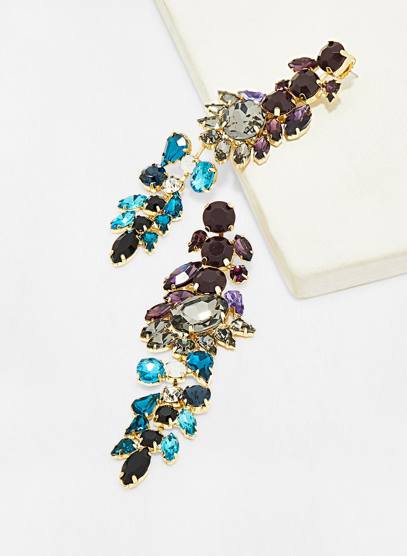 JARDIN D OLEANE - Stone Embellished Dangle Earrings - Image 1
