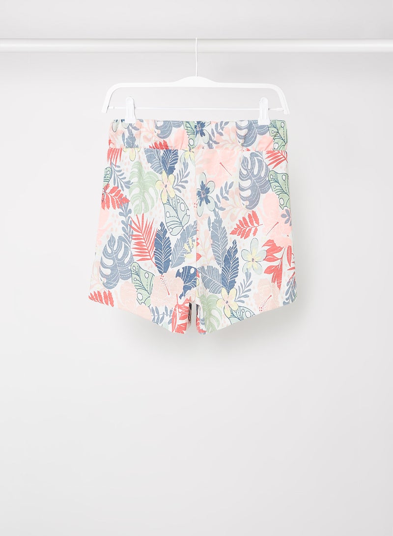 SMYK - Kids Leaf Print Shorts Multicolour - Image 1