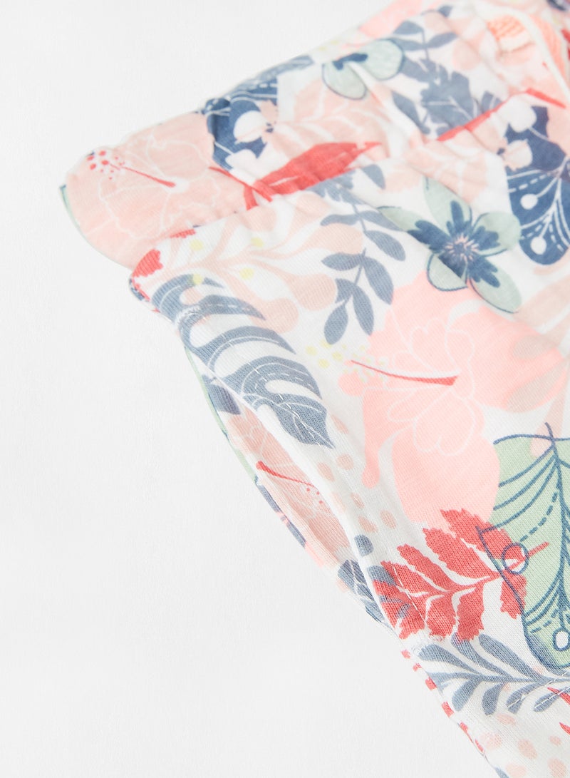 SMYK - Kids Leaf Print Shorts Multicolour - Image 1
