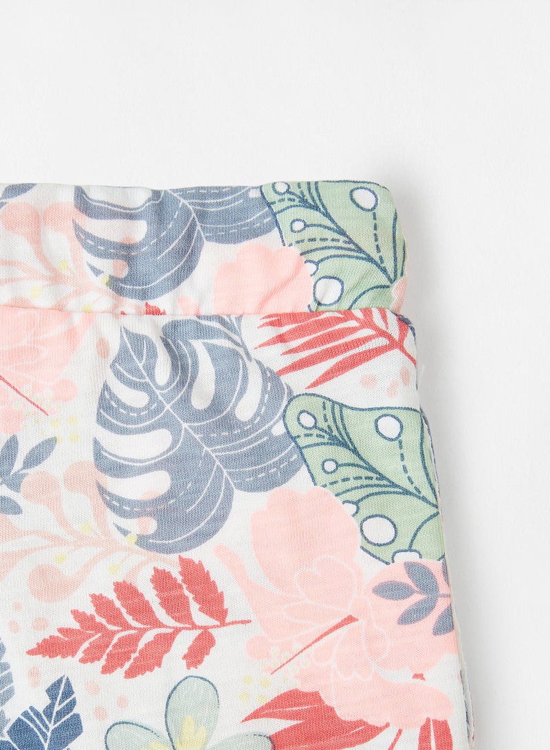 SMYK - Kids Leaf Print Shorts Multicolour - Image 1