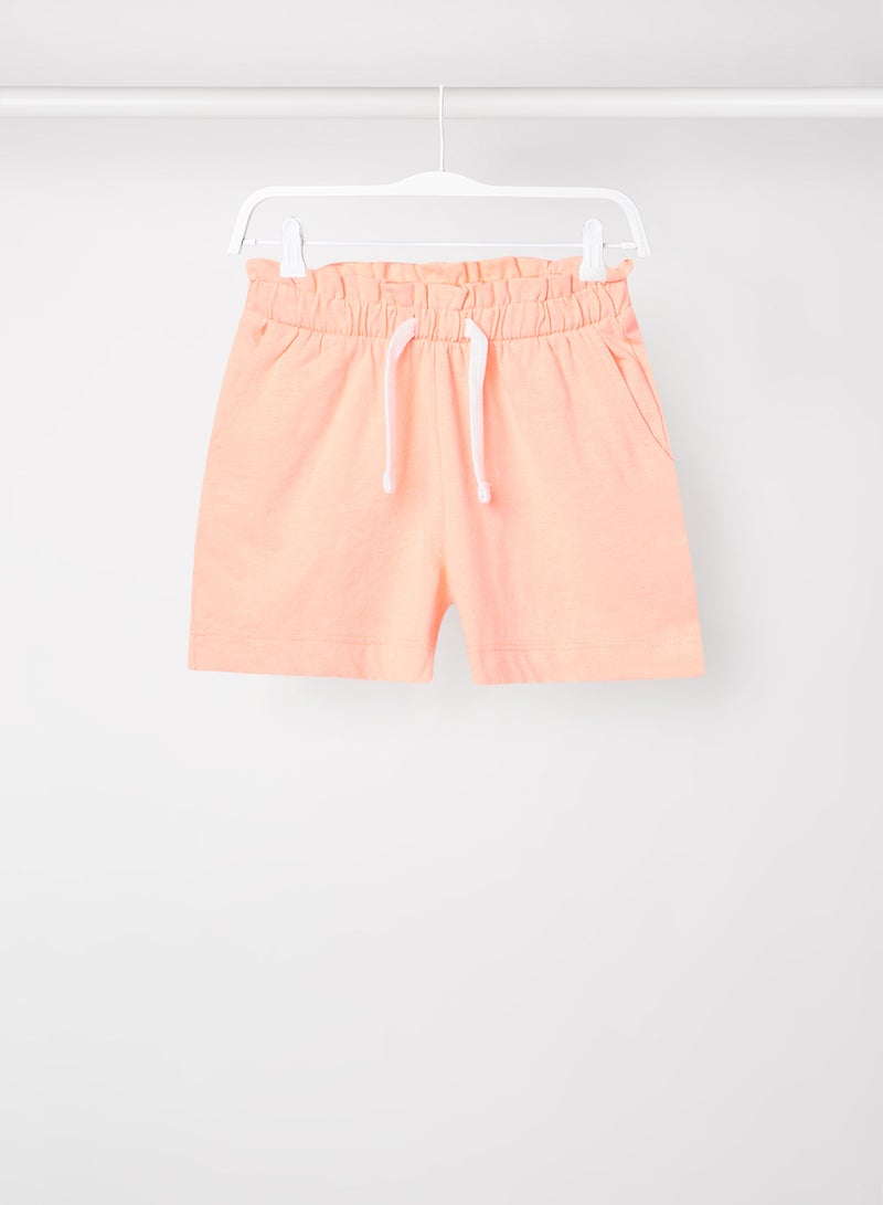 SMYK - Kids Drawstring Waist Shorts Orange - Image 1