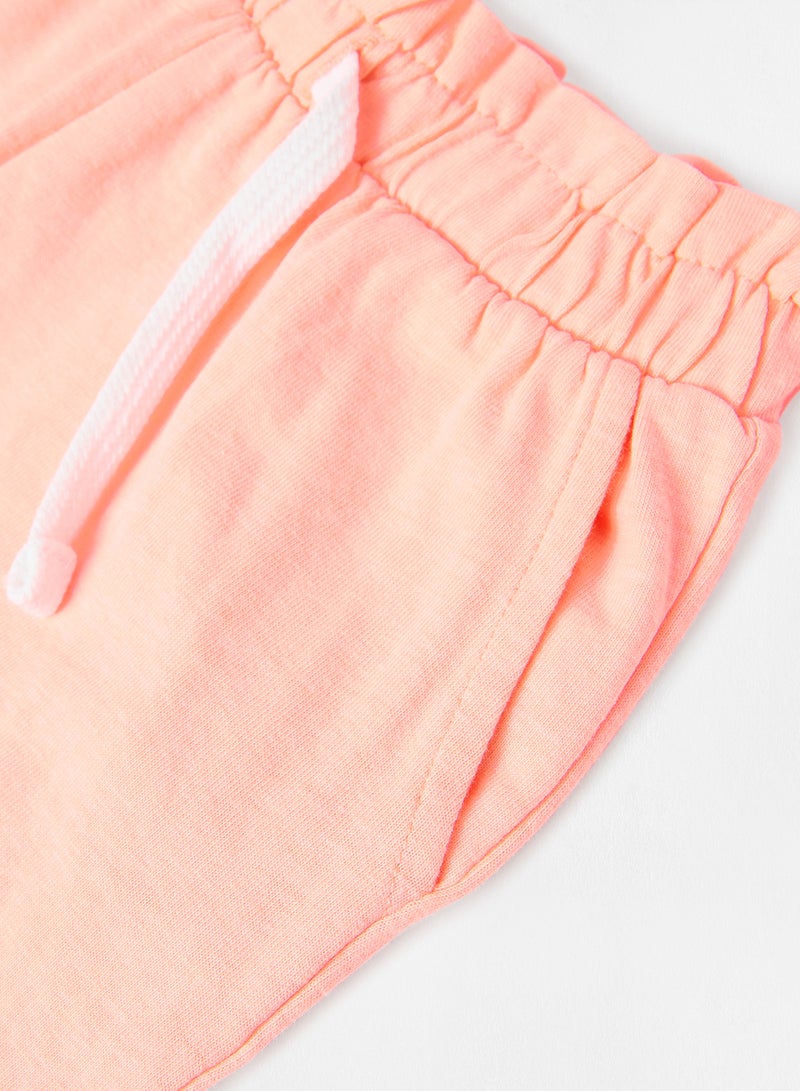 SMYK - Kids Drawstring Waist Shorts Orange - Image 1