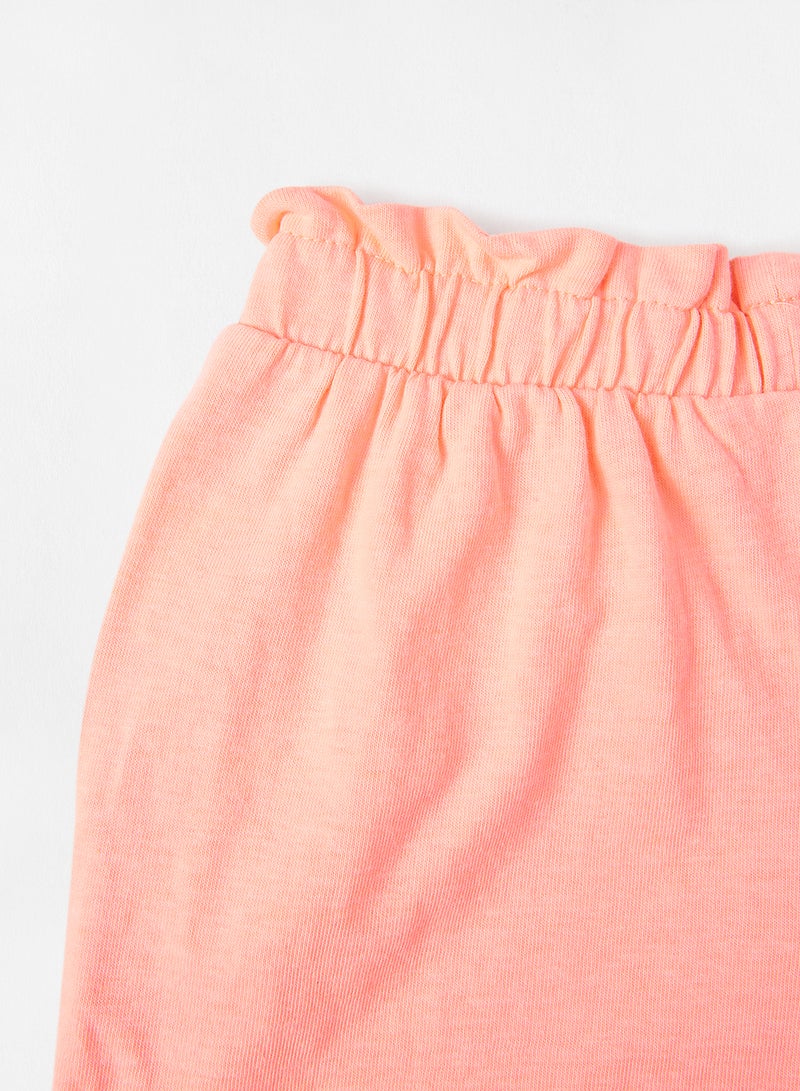 SMYK - Kids Drawstring Waist Shorts Orange - Image 1