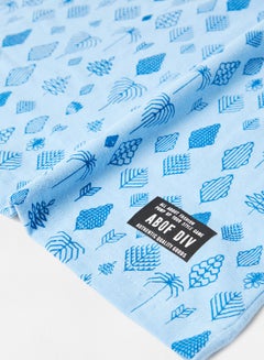 ABOF All Over Printed Regular Fit Crew Neck T-Shirt Light Powder Blue  - Image 3
