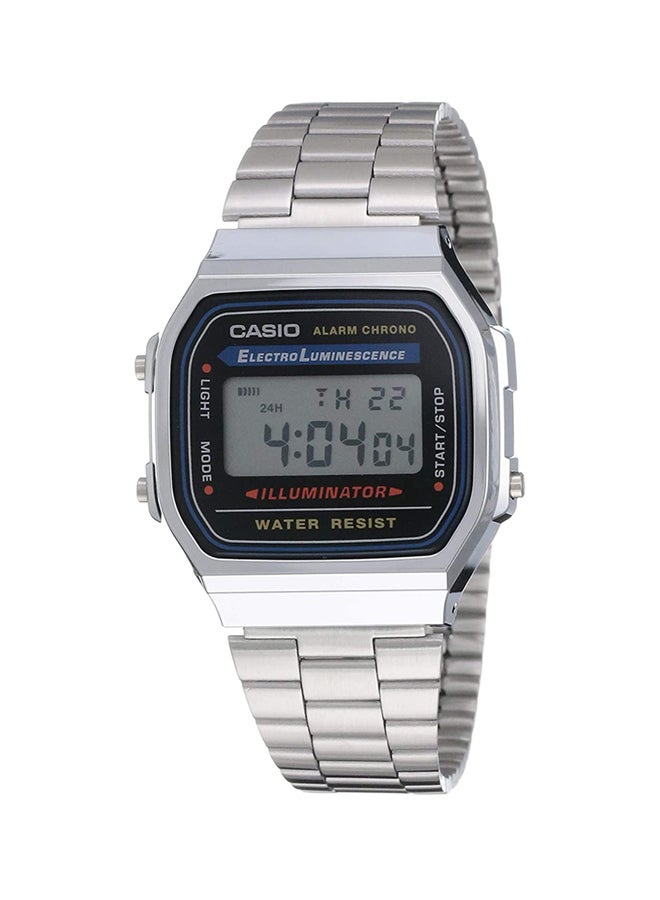 CASIO Men's Stainless Steel Digital Wrist Watch A168WA-1WDF  Silver  - Image 1