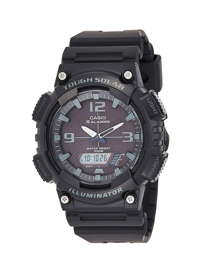 كاسيو ساعة يد رقمية مقاومة للماء بسوار من البلاستيك طراز AQ-S810W-1A2VDF - مقاس 39 مم - لون أسود للرجال - Image 1