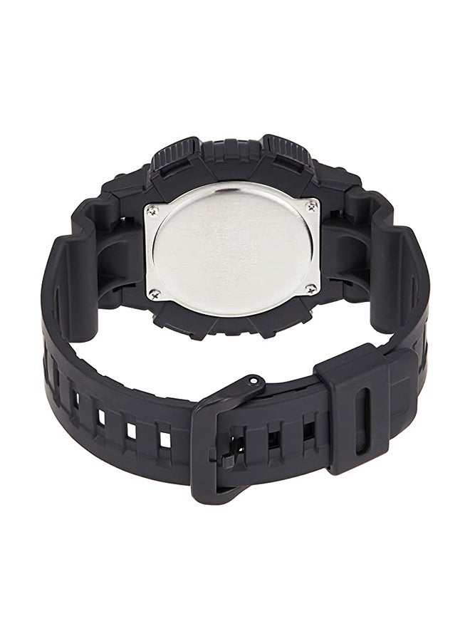 كاسيو ساعة يد رقمية مقاومة للماء بسوار من البلاستيك طراز AQ-S810W-1A2VDF - مقاس 39 مم - لون أسود للرجال - Image 2