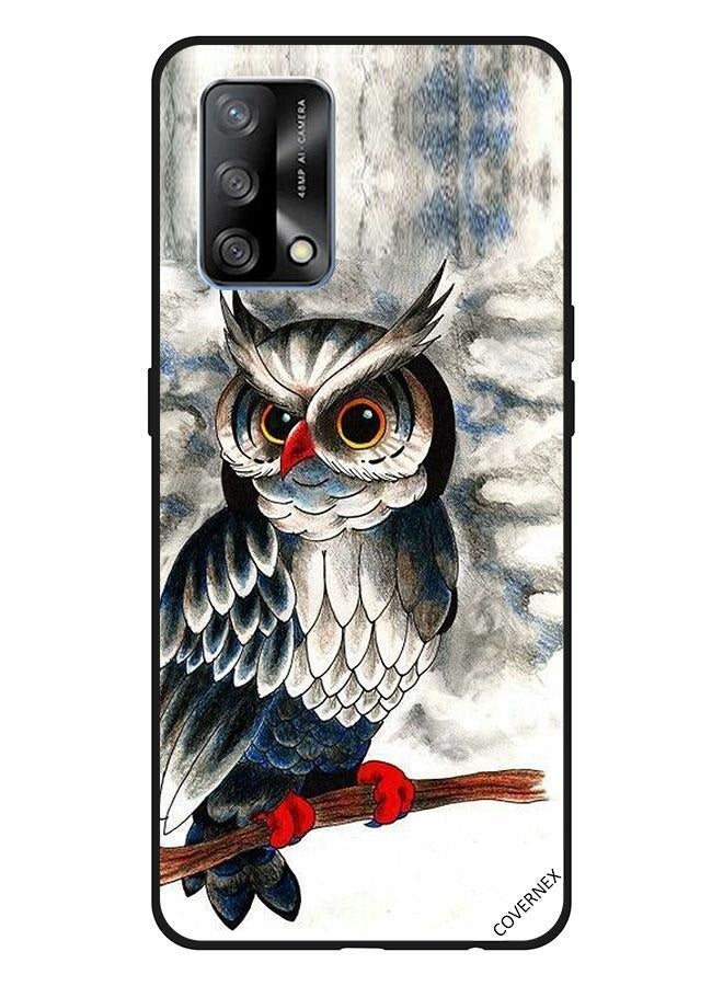 Covernex Protective Case Cover For Oppo A74/F19 4G Owl Drawing Art - Image 1