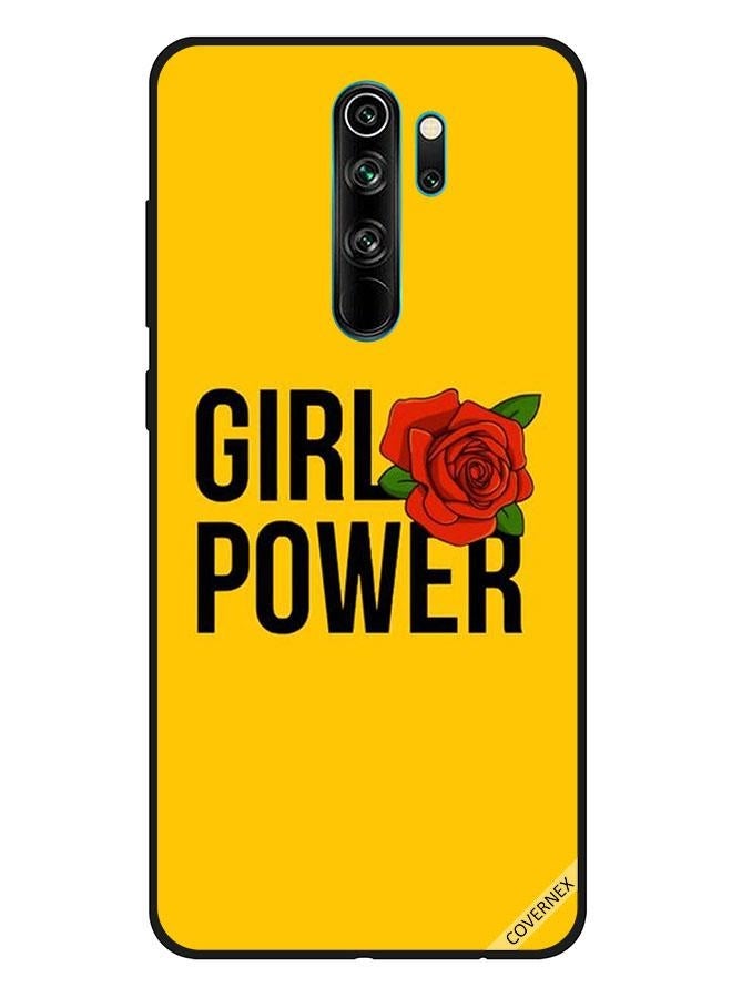Covernex Xiaomi Redmi Note 8 Pro Protective Case Cover Printed Featuring Girl Power Yellow DESIGN_0119 - Image 1