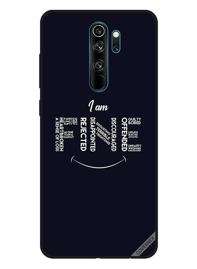 كوفرنيكس غطاء حماية واقٍ لهاتف شاومي ريدمي نوت 8 برو عبارتي "I Am Fine" و"Rejected" - Image 1