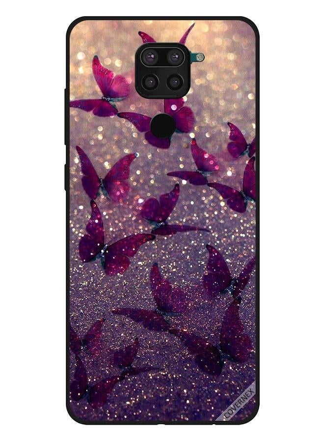 كوفرنيكس غطاء حماية واقٍ لهاتف شاومي ريدمي نوت 9 نمط يعبر عن فراشات بتصميم لامع - Image 1